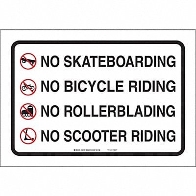 Sign 14 in x 20 in Aluminum