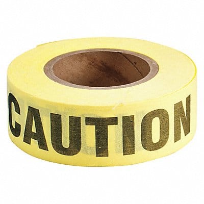 Barricade Tape Yellow 135 ft L 2 in