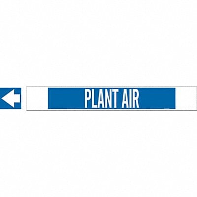 Pipe Marker Plant Air 4 in H 24 in W