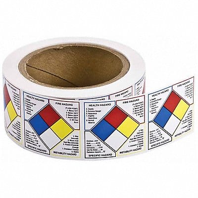 Right-to-Know Label 2 H 2 W PK500