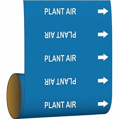 Pipe Marker Plant Air 30 ft H 8in W