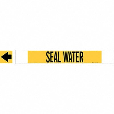 Pipe Marker Seal Water 4 in H 24 in W
