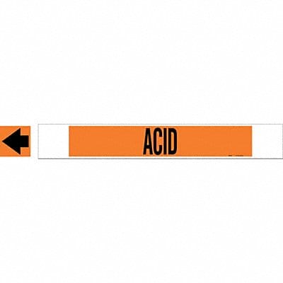 Pipe Marker Acid 4 in H 24 in W