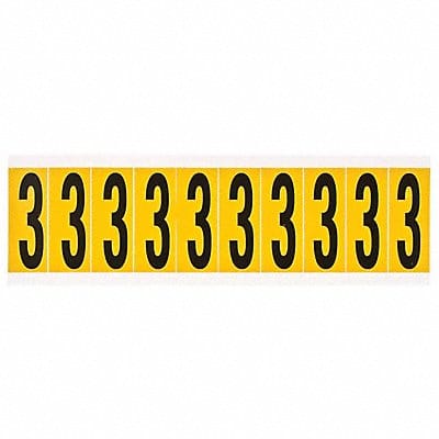 Number Label 1-15/16in.H Character Vinyl