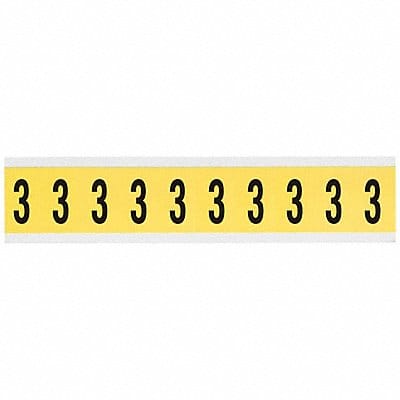 Number Label 1in.H Character Vinyl Cloth