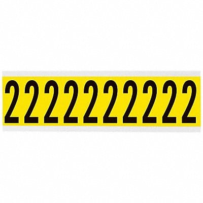 Number Label 1-15/16in.H Character Vinyl