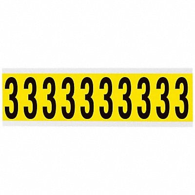 Number Label 1-15/16  Character Vinyl