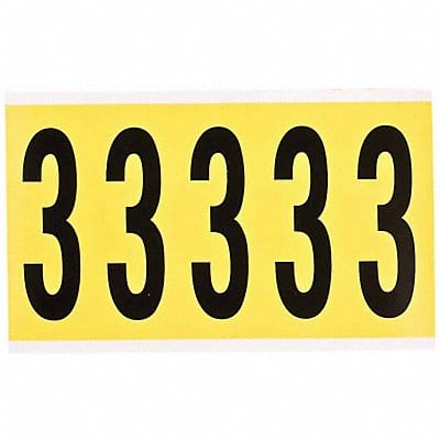 Number Label 3-7/8in.H Character Vinyl