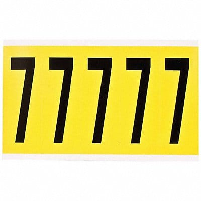 Number Label 3-7/8in.H Character Vinyl