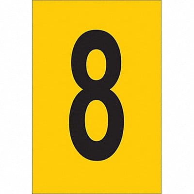 Number Label 1in.H Character PK25