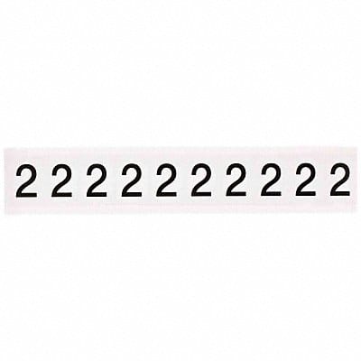 Number Label 1-1/2 H 1-1/6 W PK10