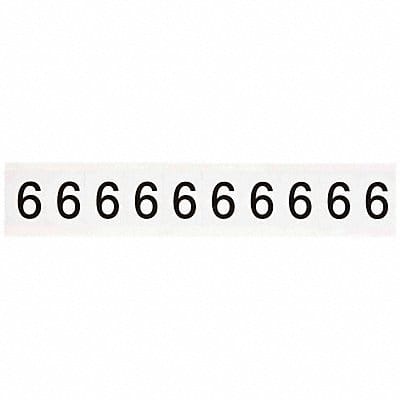 Number Label 1-1/2 H 1-1/6 W PK10