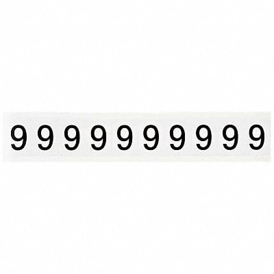 Number Label 1-1/2 H 1-1/6 W PK10