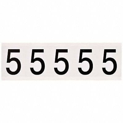 Number Label 2-1/4 H 1-13/16 W PK5