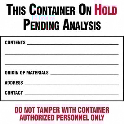 Waste Label 6 in Paper PK100