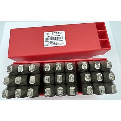 Letter Set 1/4 in H Steel