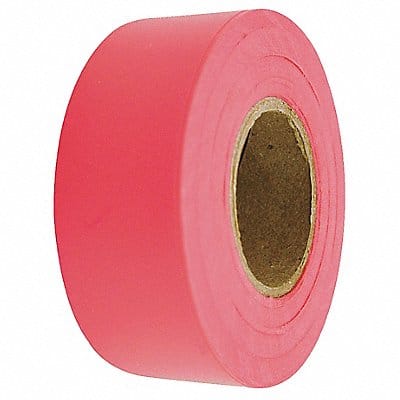 Flagging Tape  Red 150 ft L 1 3/16 in