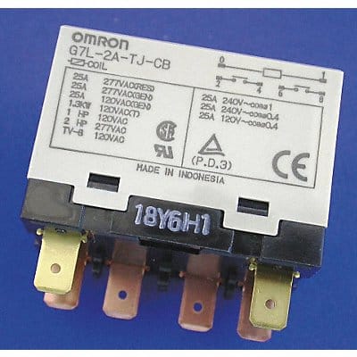 H8116 Enclosed Power Relay 6 Pin 24VAC DPST-NO