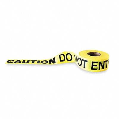 Barricade Tape Yellow 1 000 ft L 3 in