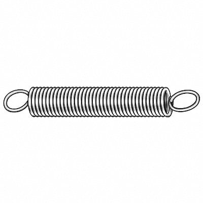 Ext Spring Utility Steel 2 1/2 OAL PK6
