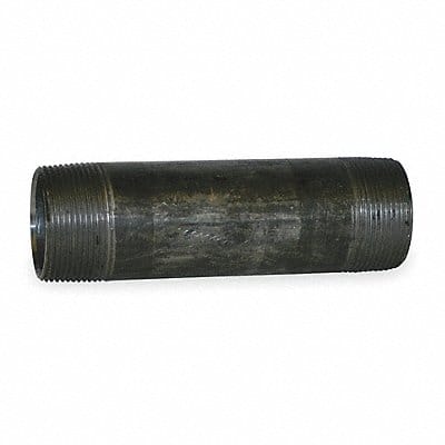 Black Pipe Nipple Threaded 1-1/4x12 In