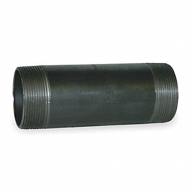Black Pipe Nipple Threaded 2x9 In