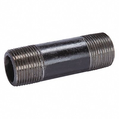 Black Pipe Nipple Threaded 2x10 In