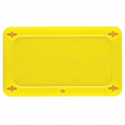 Blank Tag Plstc 2 1/5in H 3 5/7in W Yllw