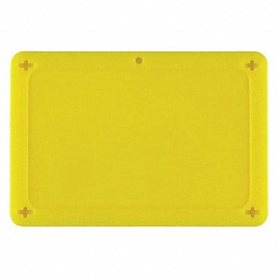Blank Tag Plstc 3 1/5in H 4 5/7in W Yllw