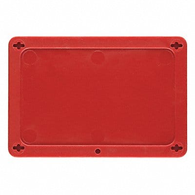 Blank Tag Plastc 3 1/5in H 4 5/7in W Red