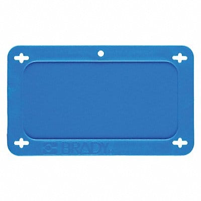 Blank Tag Plstc 2 1/5in H 3 5/7in W Blue