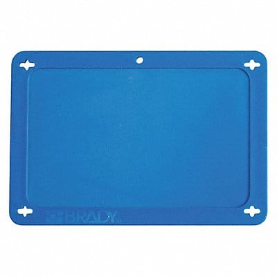 Blank Tag Plstc 3 1/5in H 4 5/7in W Blue