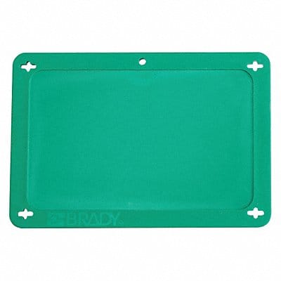 Blank Tag Plastc 3 1/5in H 4 5/7in W Grn
