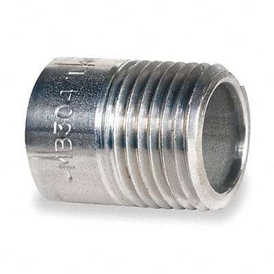 Nipple 1/4 In Thrd at One End 3 In 316