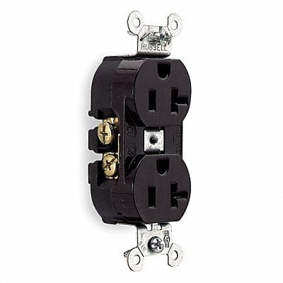 Receptacle Brown 20 A 2P3W Side 1PK