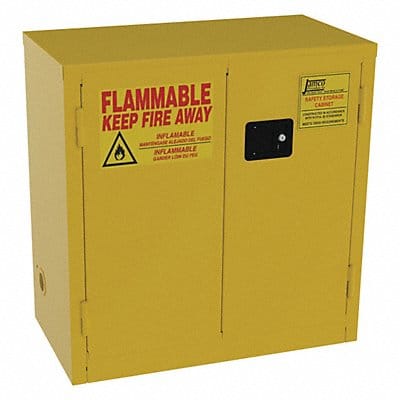 Flammable Safety Cabinet 22 gal Yellow Flammable Safety Cabinet 22 gal Yellow