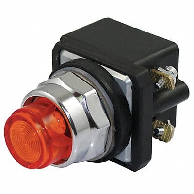 H6726 Pilot Light LED 120VAC/DC 30mm Chrome RD