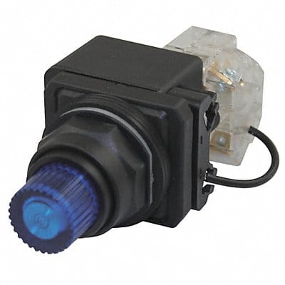 H6736 PilotLight LED 120VAC/DC 30mm Plastic BL