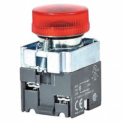 Pilot Light LED 22mm 24VAC/DC RD Cr