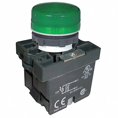 Pilot Light 22mm LED Green