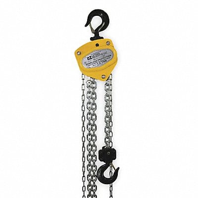 Manual Chain Hoist 3000 lb Lift 10 ft.