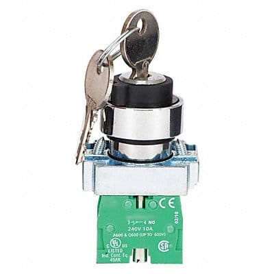 Selector Switch 2 Pos. Keyed 22mm