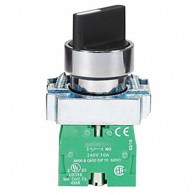 Non-Illum Selectr Swtch 22mm 3 Pos Knob