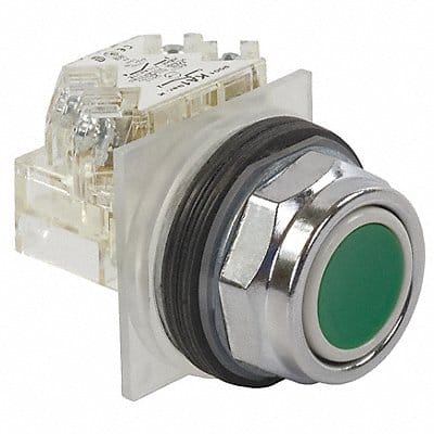 H7062 Non-Illum Push Button 30mm 1NO Green