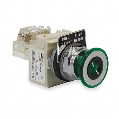 H6946 Illuminated Push Button 30mm Green 6VAC