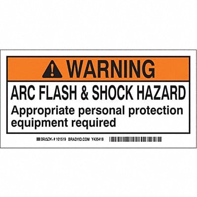 Label 2 in x 4 in Polyester PK10