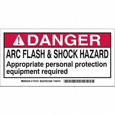 Label 2 in x 4 in Polyester PK10