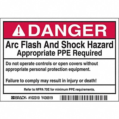 Label 3 1/2 inx5 in Polyester PK100