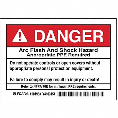 Label 3 1/2 inx5 in Polyester PK5