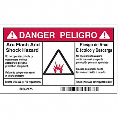 Label 3 1/2 in x 6 in Polyester PK5